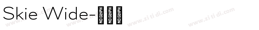 Skie Wide字体转换